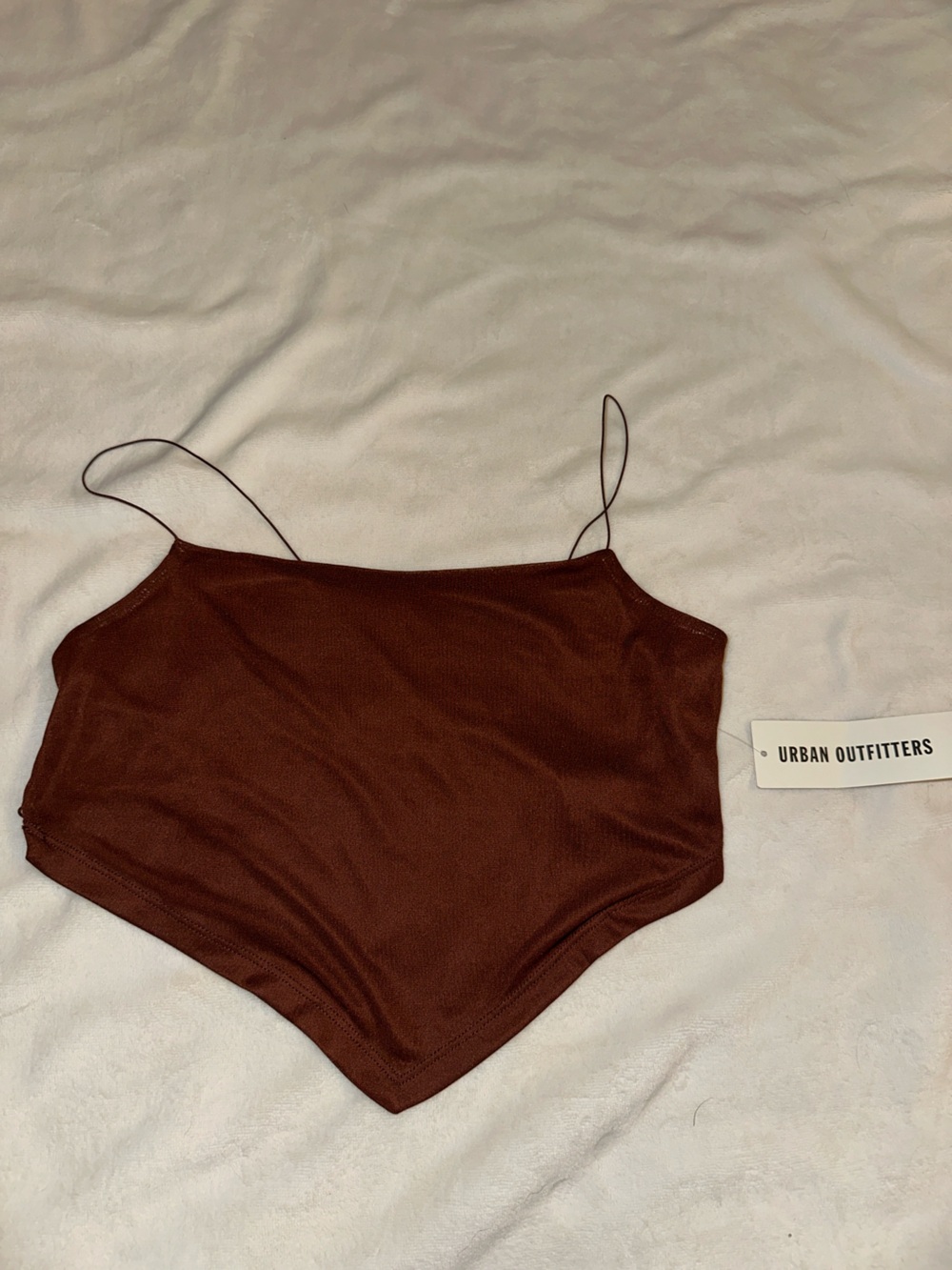 Urban Outfitters Chocolate Brown Spaghetti-Strap Bandeau
